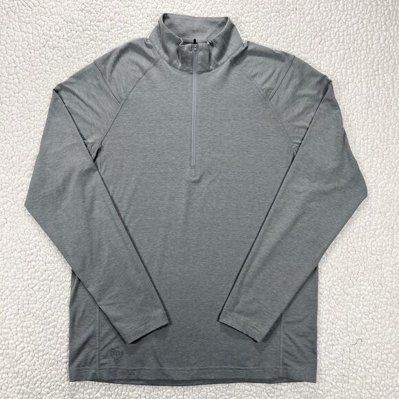 Travis Mathew Coto Performance  1/4-Zip Pullover Men’s Medium Gray Athliesure - Picture 1 of 10